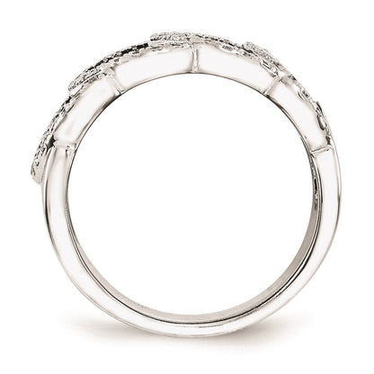 Sterlingsilber & Zirkonia True Feuer Ring