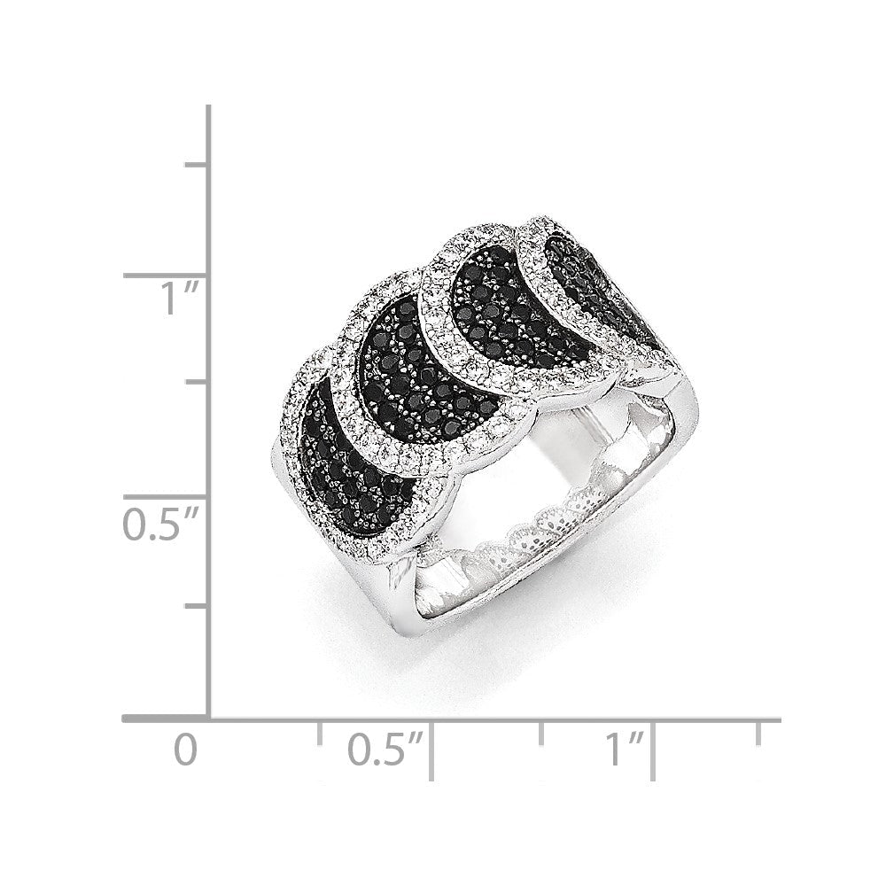 Sterlingsilber & Zirkonia True Feuer Ring