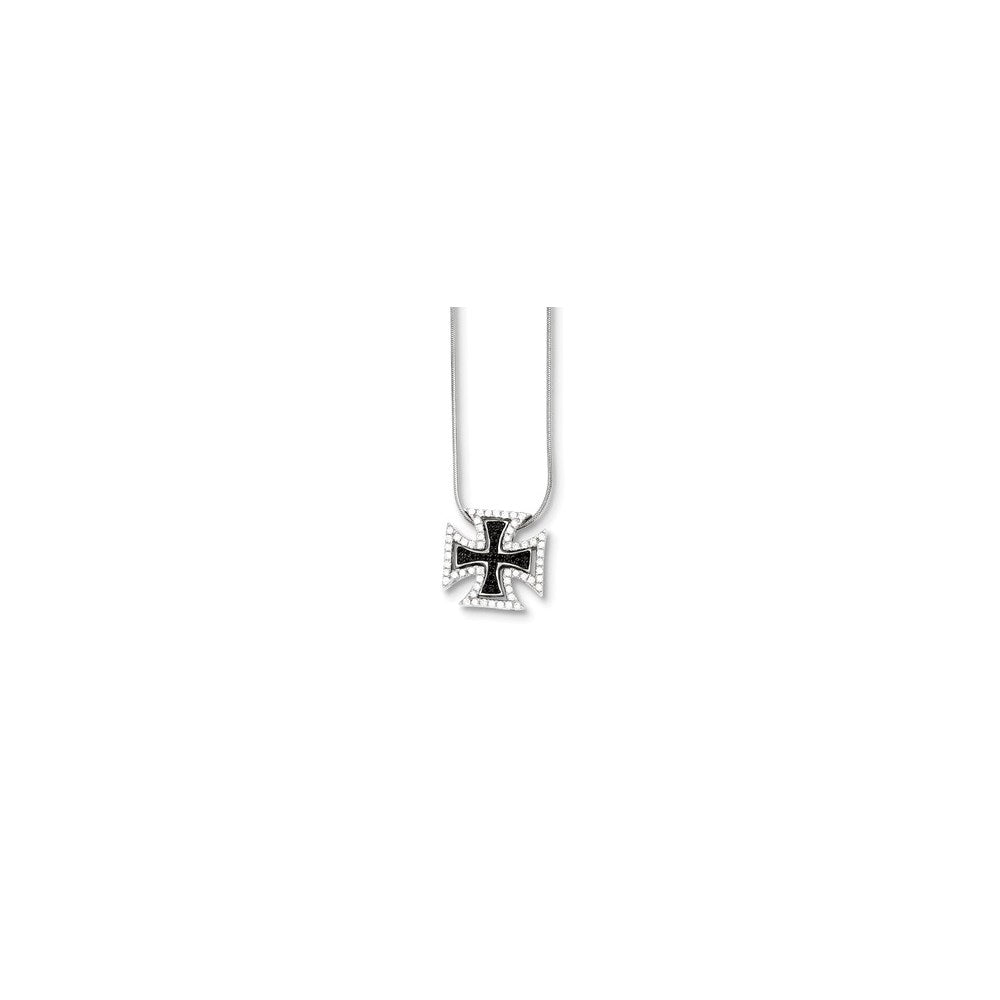 Sterlingsilber & Zirkonia Crosses Halskette