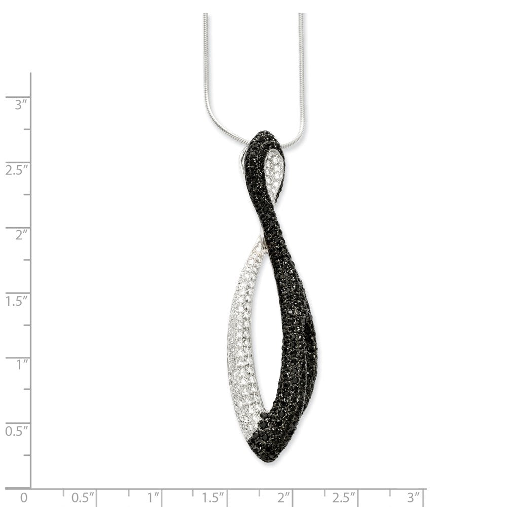 Sterlingsilber & Zirkonia Halskette