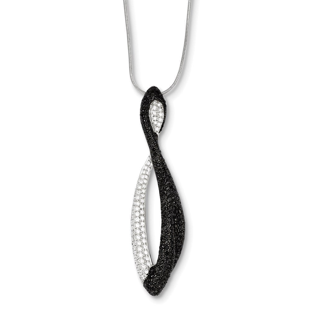 Sterlingsilber & Zirkonia Halskette