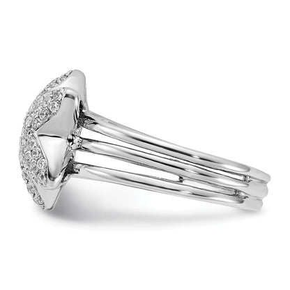Sterlingsilber & Zirkonia Stern Ring
