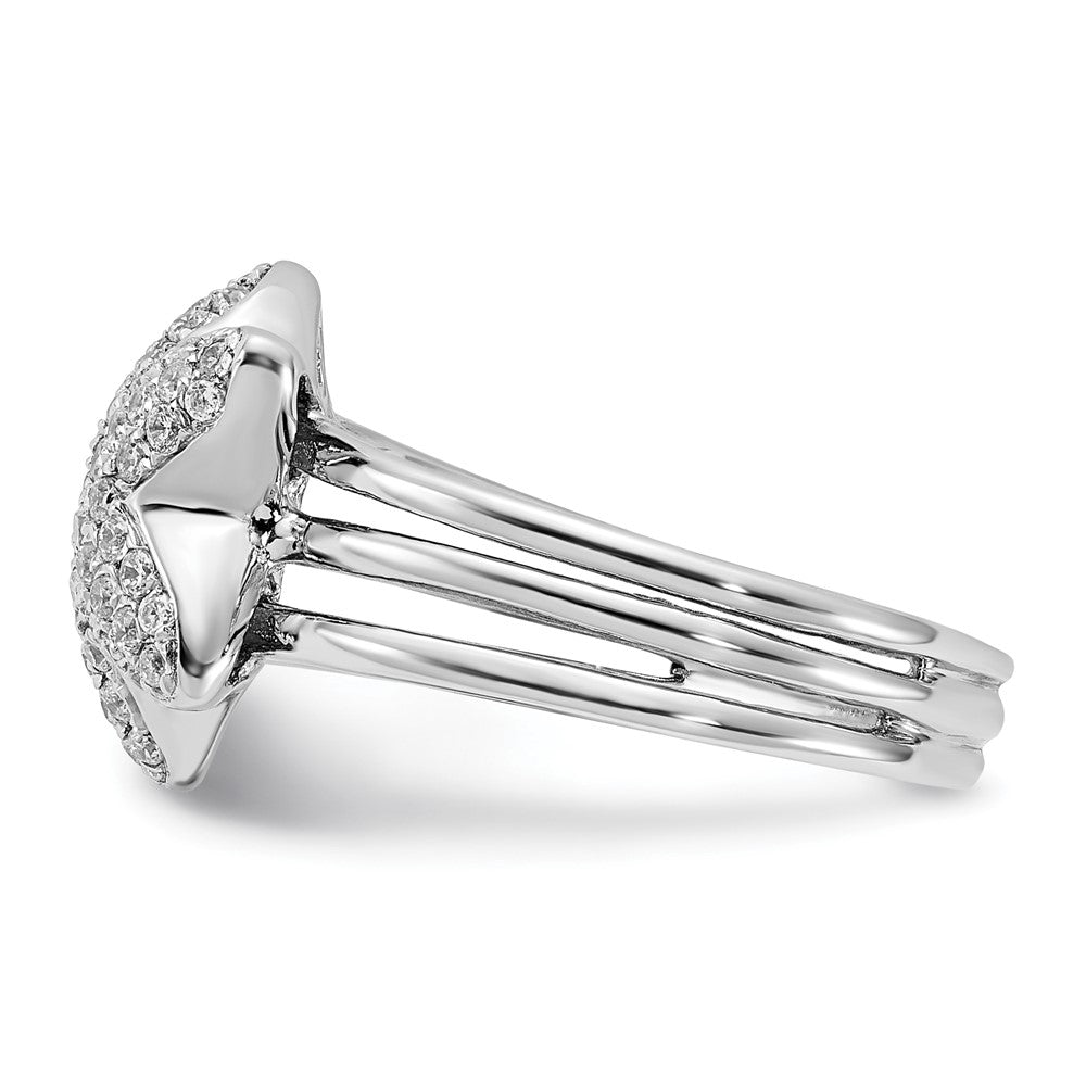 Sterlingsilber & Zirkonia Stern Ring