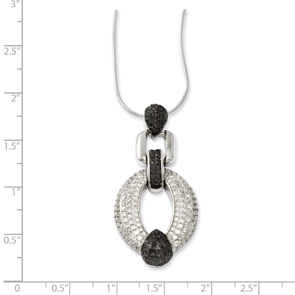 Sterlingsilber & Zirkonia Halskette