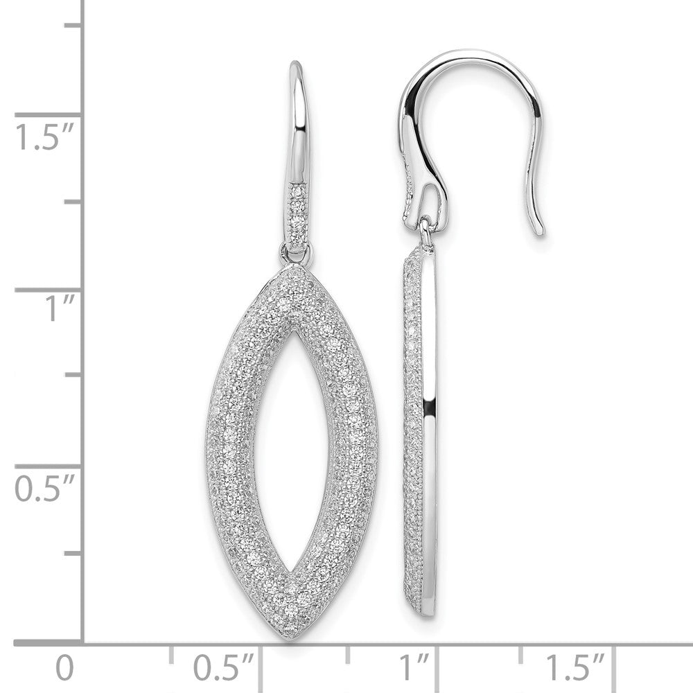 Sterlingsilber & Zirkonia Brillant Glut Ohrhänger