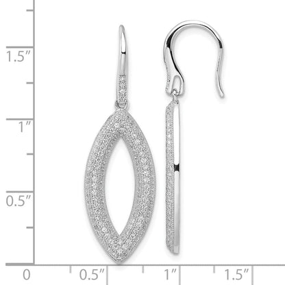 Sterlingsilber & Zirkonia Brillant Glut Ohrhänger