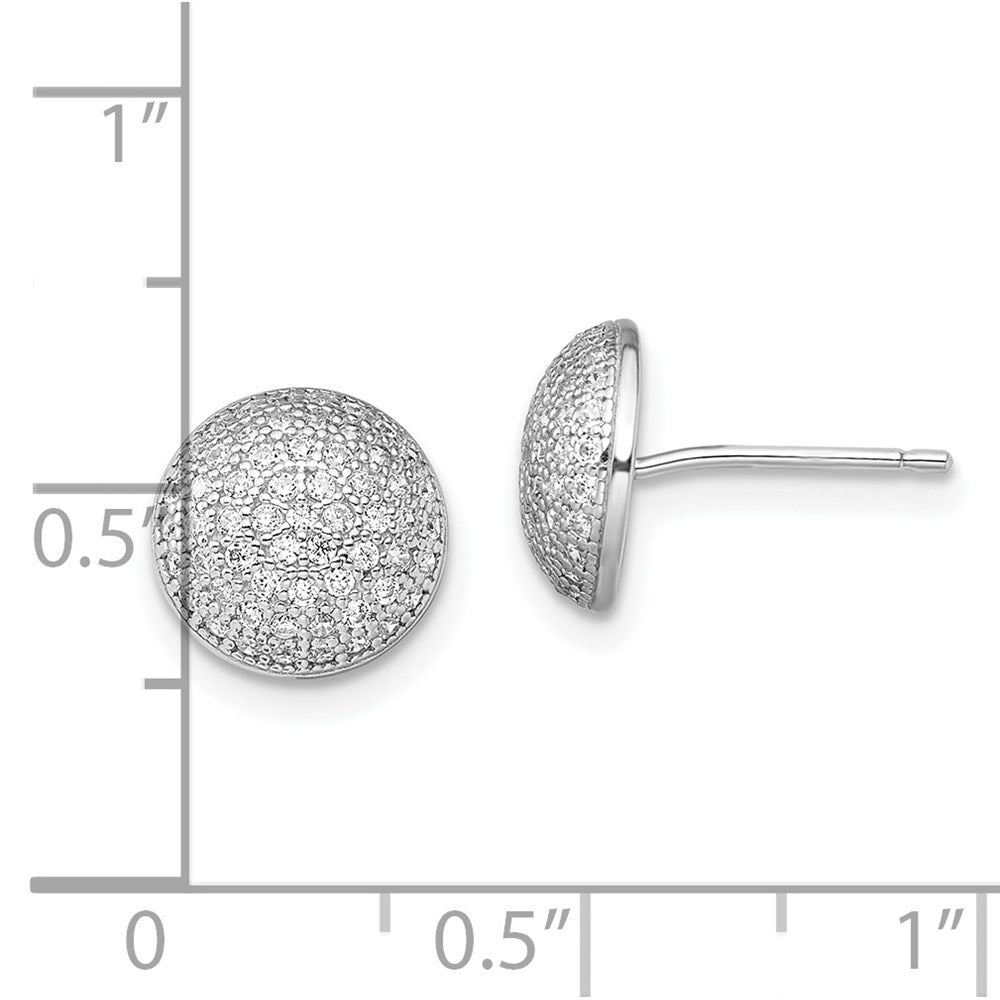 Sterlingsilber Brillant Glut Rhodiniert 118 Stein Mikro Pavé‚äö Zirkonia Ohrstecker