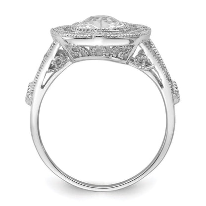 Sterlingsilber Brillant Glut Rhodiniert 51 Stein Fantasie Mikro Pavé‚äö Zirkonia Ring