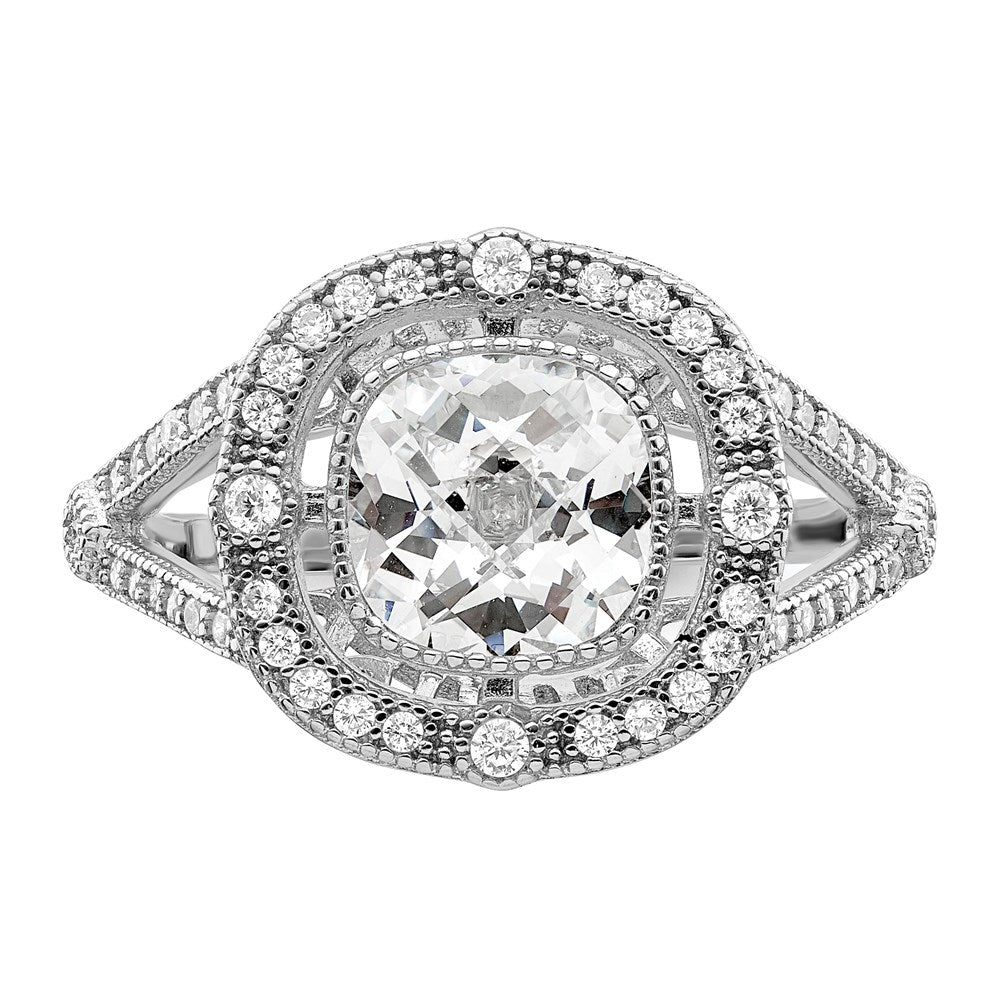 Sterlingsilber Brillant Glut Rhodiniert 51 Stein Fantasie Mikro Pavé‚äö Zirkonia Ring