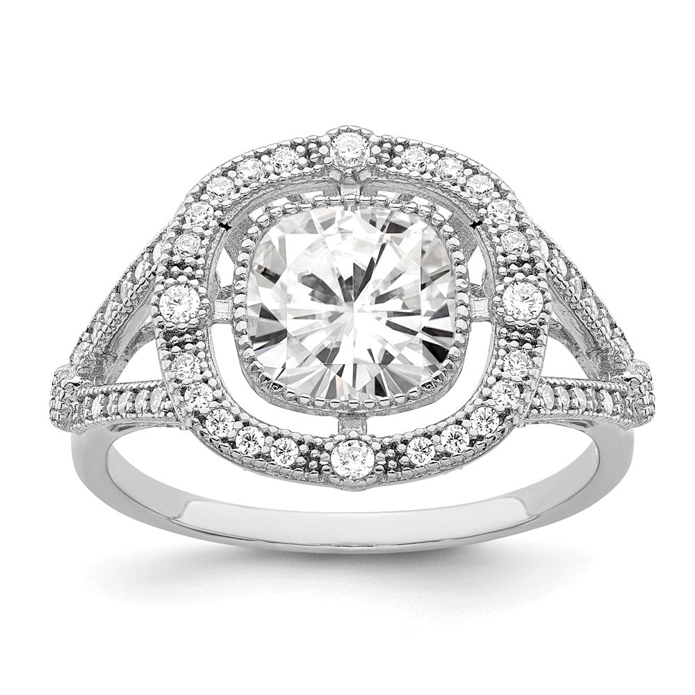 Sterlingsilber Brillant Glut Rhodiniert 51 Stein Fantasie Mikro Pavé‚äö Zirkonia Ring