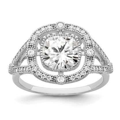 Sterlingsilber Brillant Glut Rhodiniert 51 Stein Fantasie Mikro Pavé‚äö Zirkonia Ring