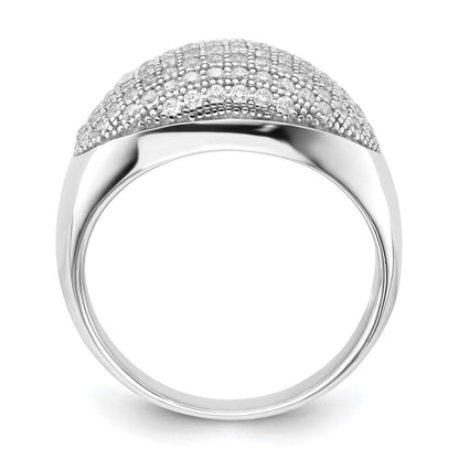 Sterlingsilber & Zirkonia Brillant Glut Ring