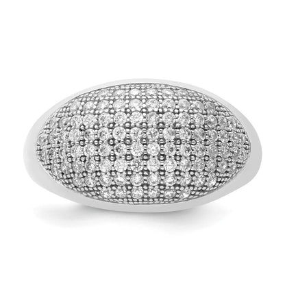 Sterlingsilber & Zirkonia Brillant Glut Ring