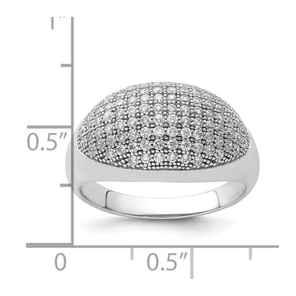 Sterlingsilber & Zirkonia Brillant Glut Ring