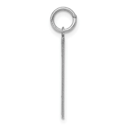 Sterlingsilber Silber/rhodiniert Poliert Zahl 1 Charm