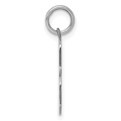 Sterlingsilber Silber/rhodiniert Poliert Zahl 3 Charm