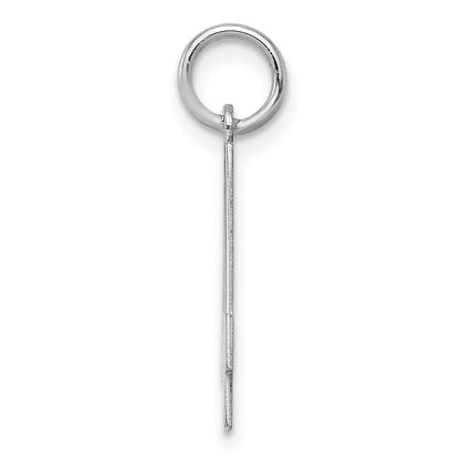 Sterlingsilber Silber/rhodiniert Poliert Zahl 4 Charm