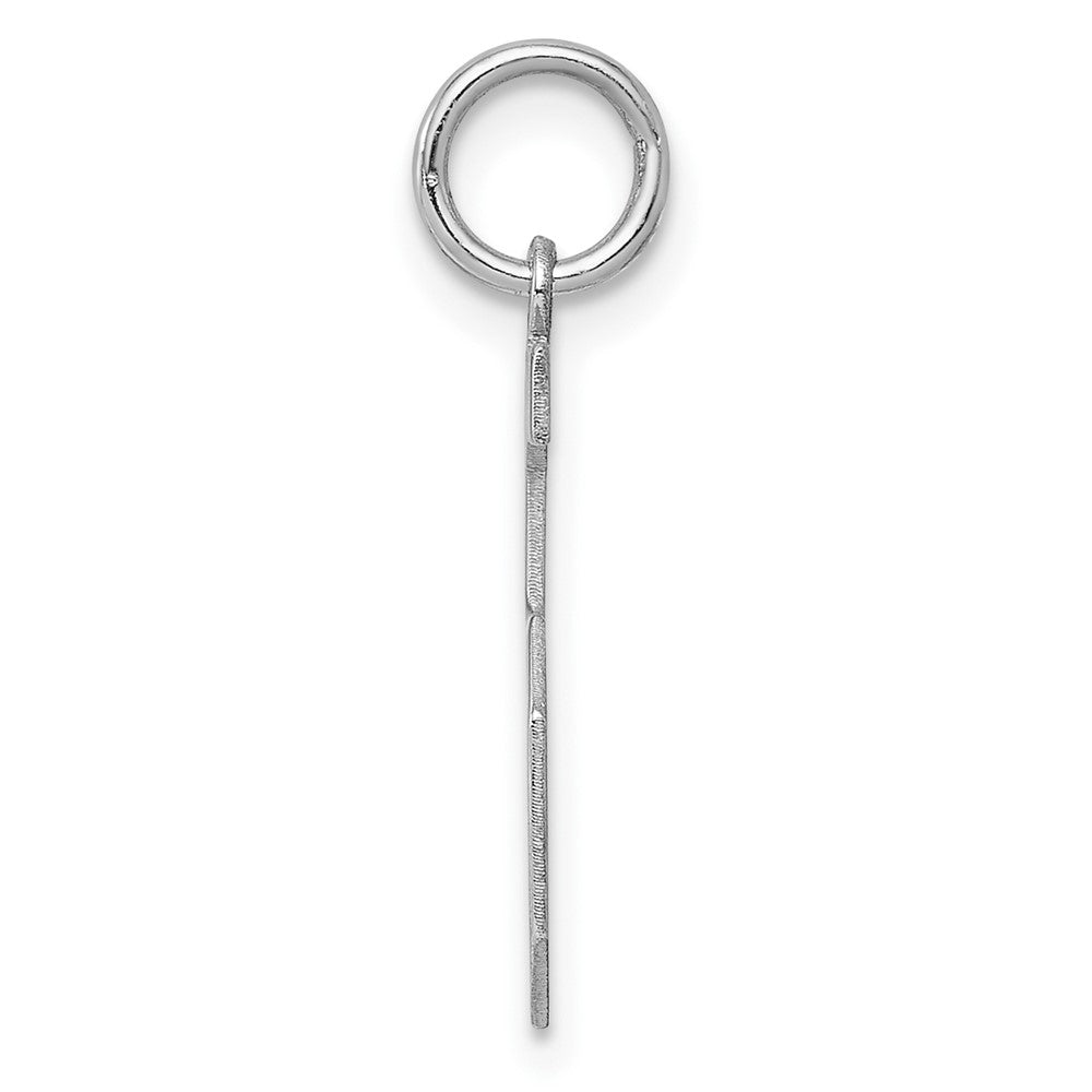 Sterlingsilber Silber/rhodiniert Poliert Zahl 5 Charm