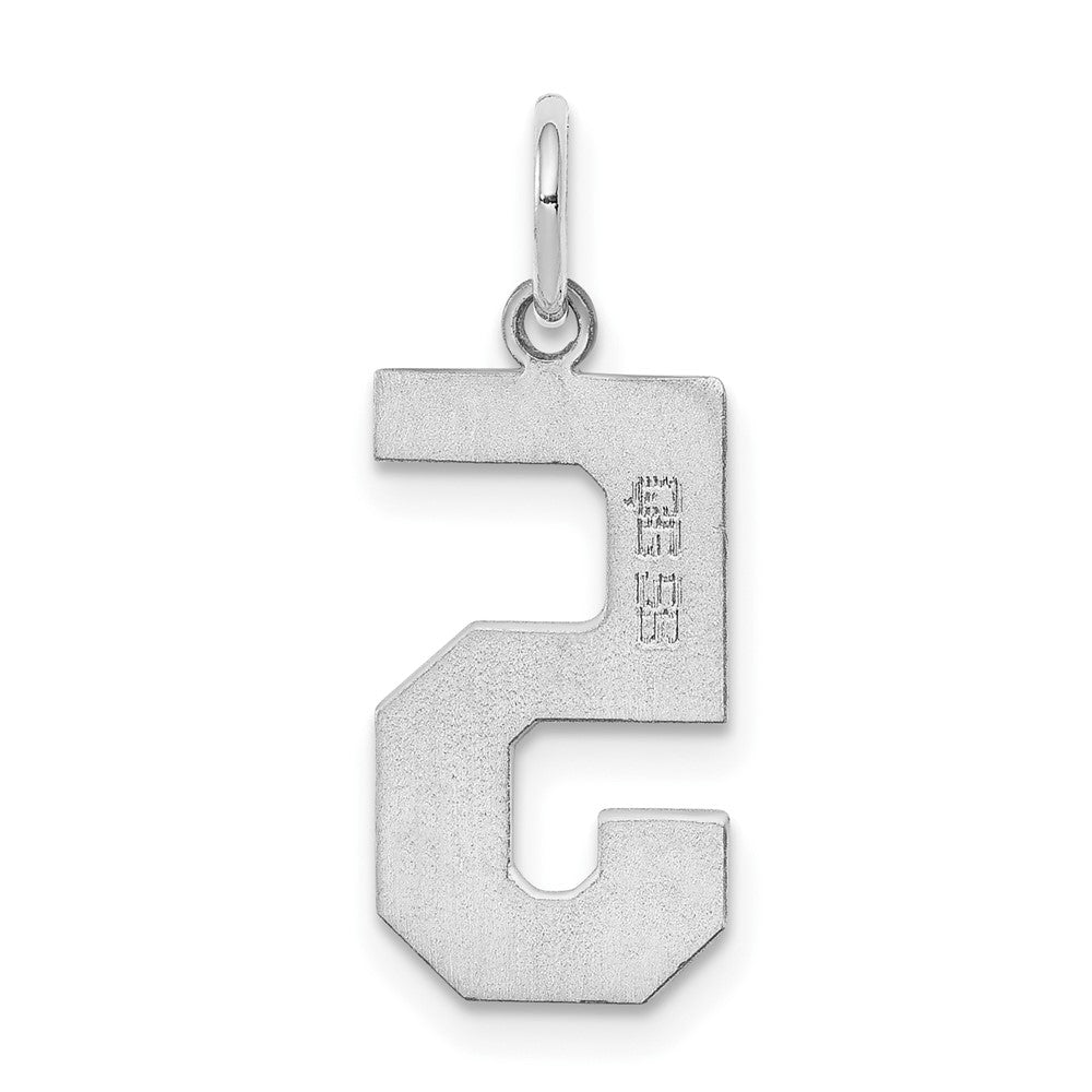 Sterlingsilber Silber/rhodiniert Poliert Zahl 5 Charm