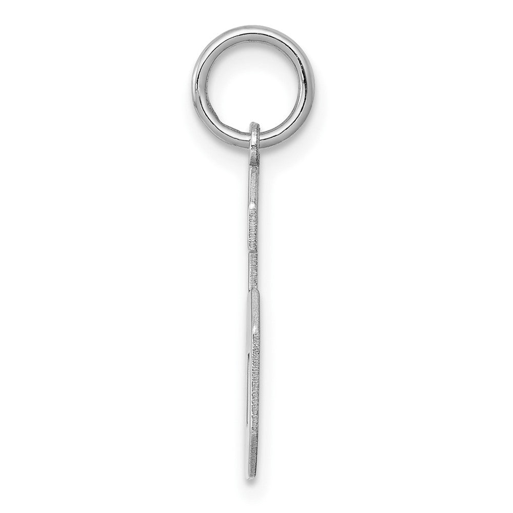 Sterlingsilber Silber/rhodiniert Poliert Zahl 6 Charm