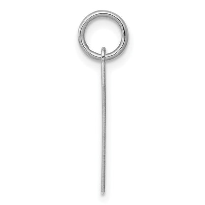 Sterlingsilber Silber/rhodiniert Poliert Zahl 7 Charm