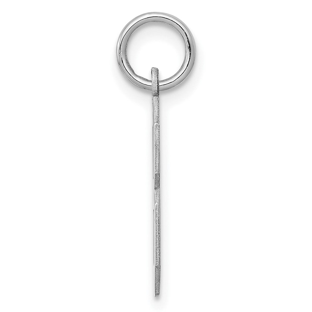 Sterlingsilber Silber/rhodiniert Poliert Zahl 8 Charm