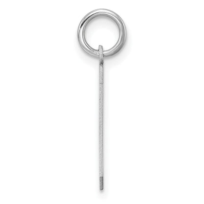 Sterlingsilber Silber/rhodiniert Poliert Zahl 9 Charm