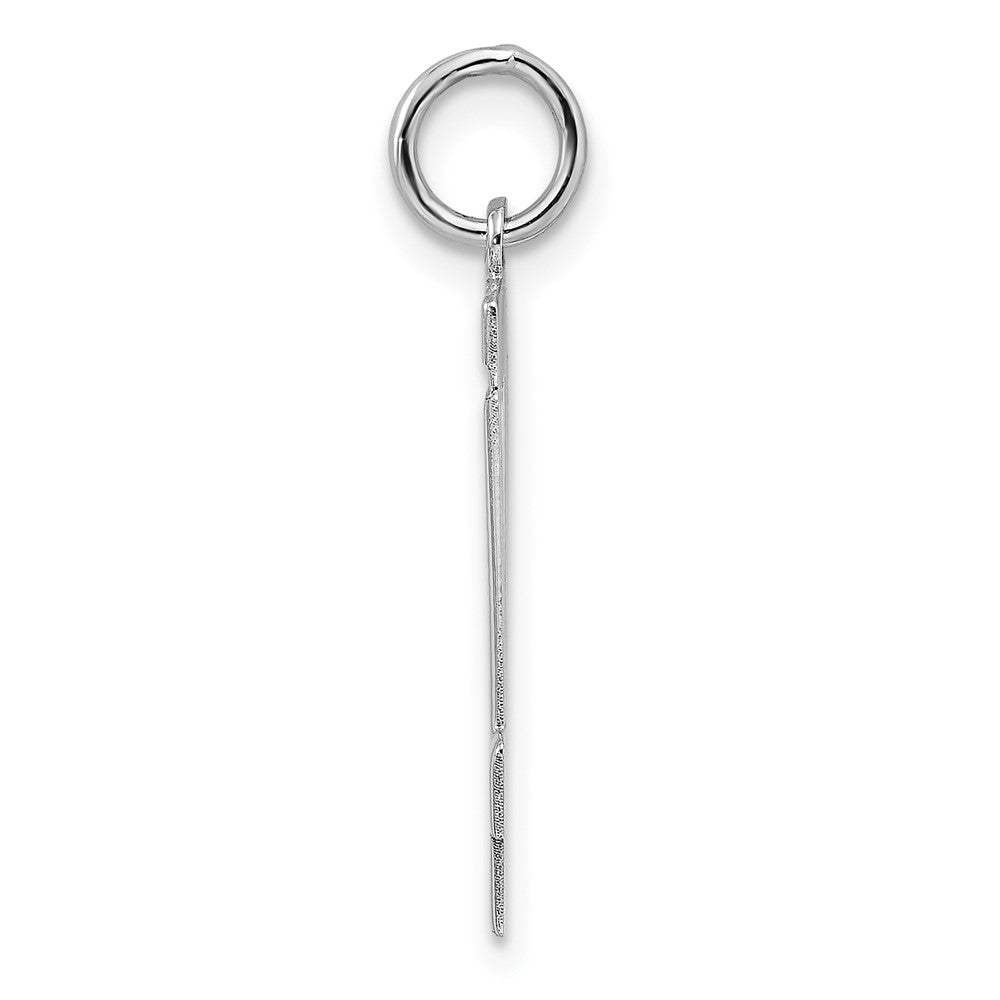 Sterlingsilber Sterlingsilber/silver Rhodiniert Poliert Zahl 14 Charm