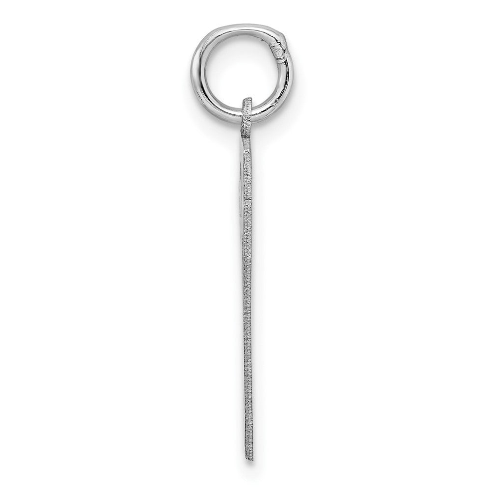 Sterlingsilber Sterlingsilber/silver Rhodiniert Poliert Zahl 17 Charm