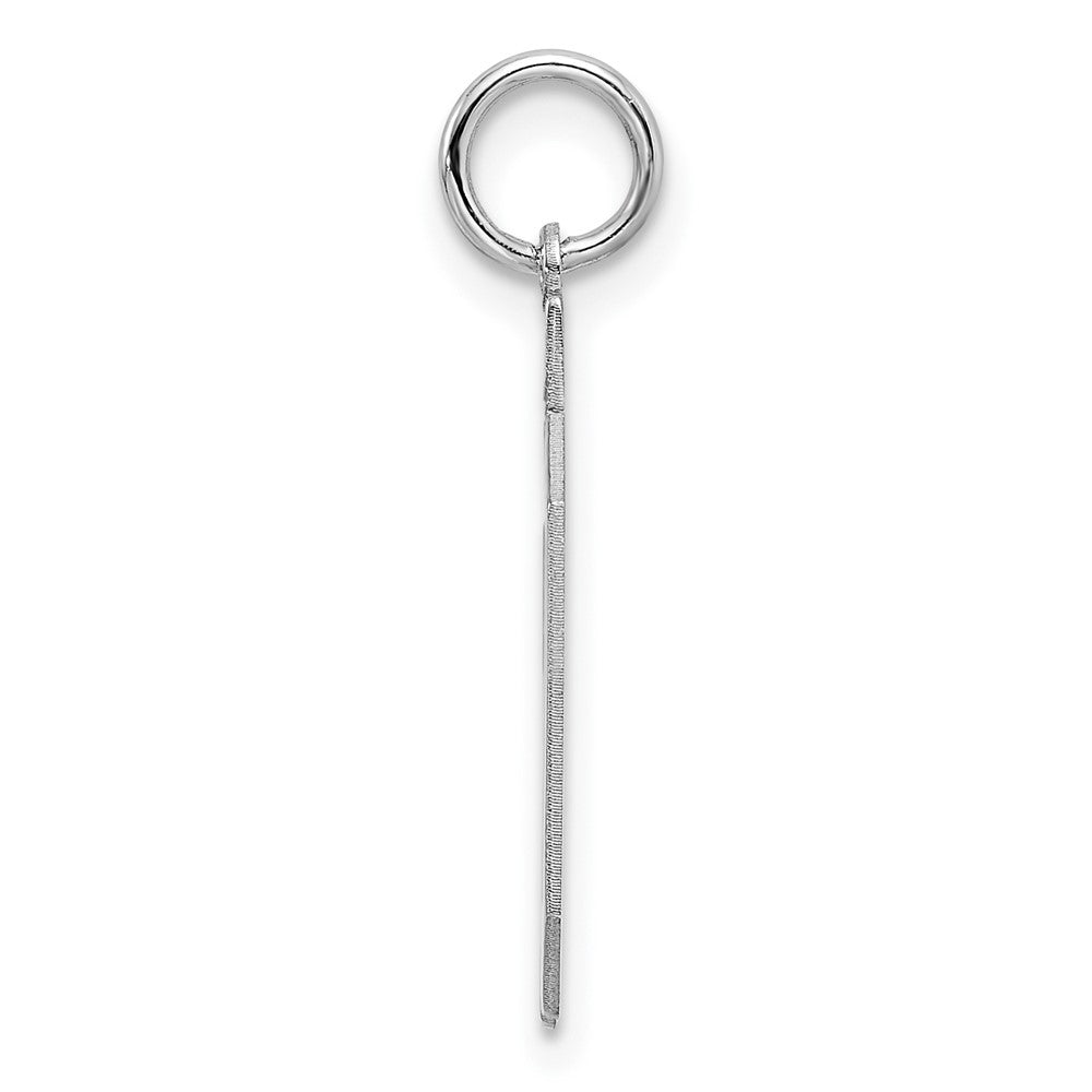 Sterlingsilber Sterlingsilber/silver Rhodiniert Poliert Zahl 50 Charm