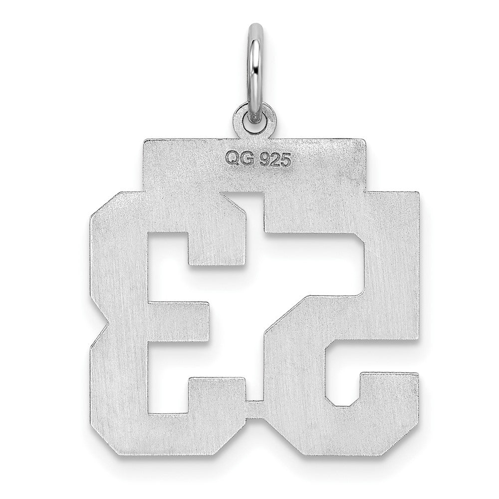 Sterlingsilber Sterlingsilber/silver Rhodiniert Poliert Zahl 53 Charm