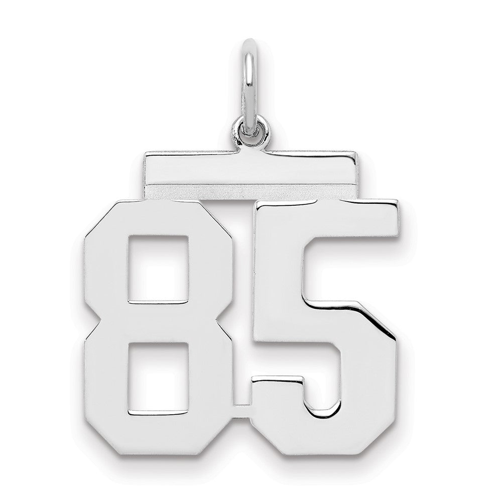 Sterlingsilber Sterlingsilber/silver Rhodiniert Poliert Zahl 85 Charm
