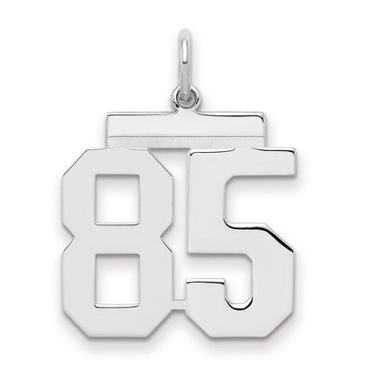 Sterlingsilber Sterlingsilber/silver Rhodiniert Poliert Zahl 85 Charm