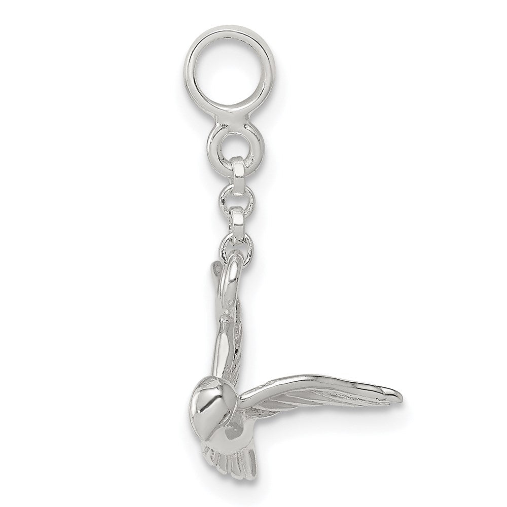 Sterlingsilber Vogel 1/2 Zoll Hängend Enhancer
