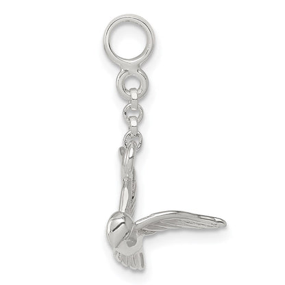 Sterlingsilber Vogel 1/2 Zoll Hängend Enhancer