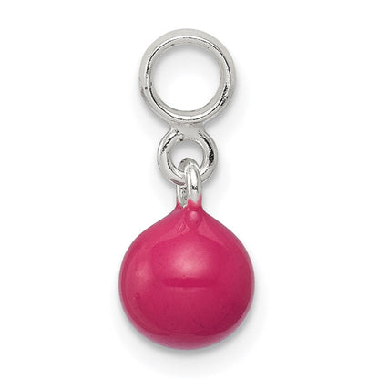 Sterlingsilber Hot Rosa Emaille Perle Enhancers