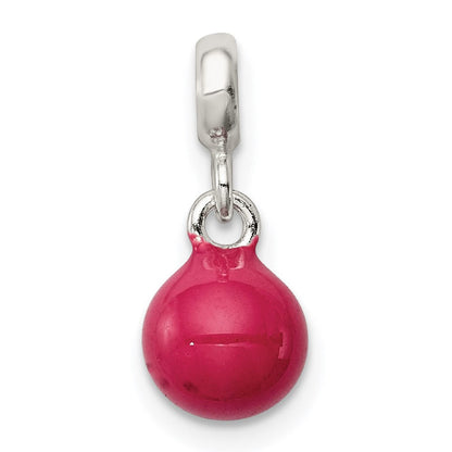Sterlingsilber Hot Rosa Emaille Perle Enhancers