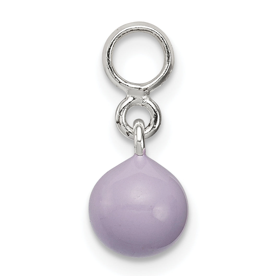 Sterlingsilber Lilac Emaille Perle Enhancer