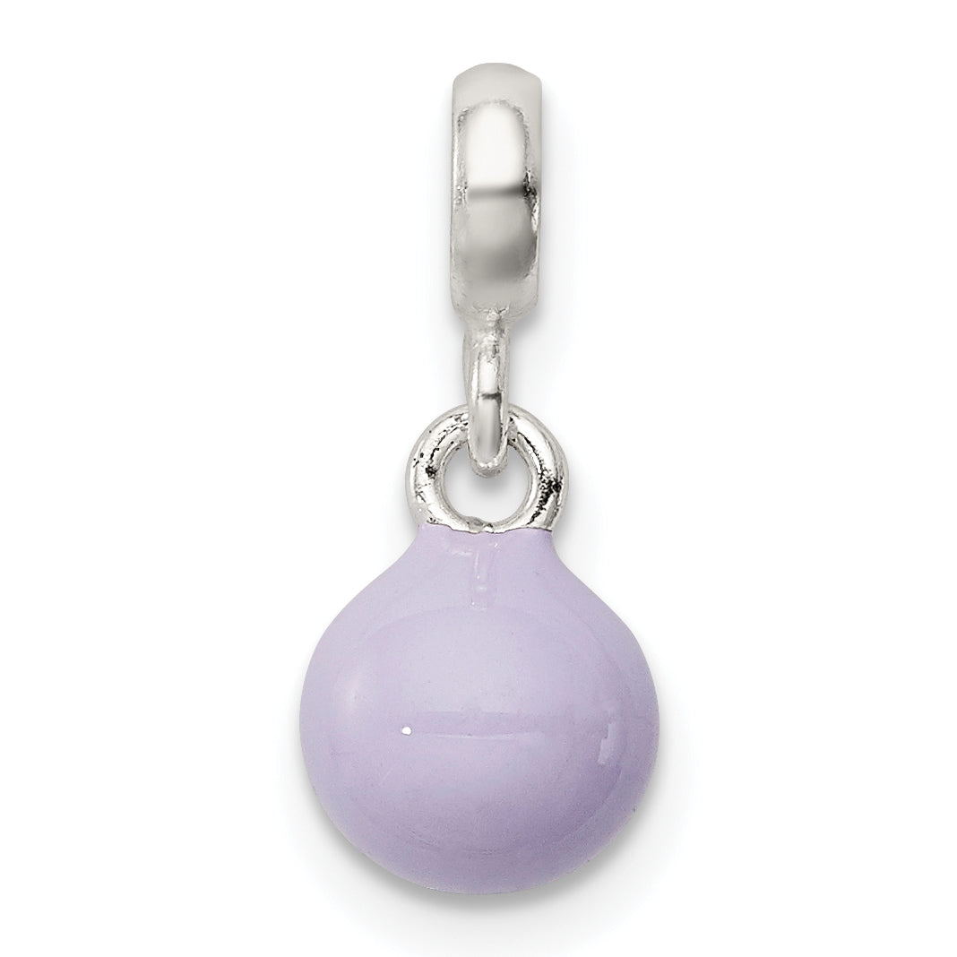 Sterlingsilber Lilac Emaille Perle Enhancer