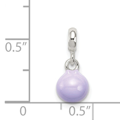 Sterlingsilber Lilac Emaille Perle Enhancer