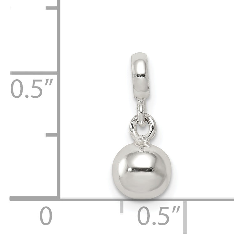 Sterlingsilber Klein Poliert Perle Enhancer