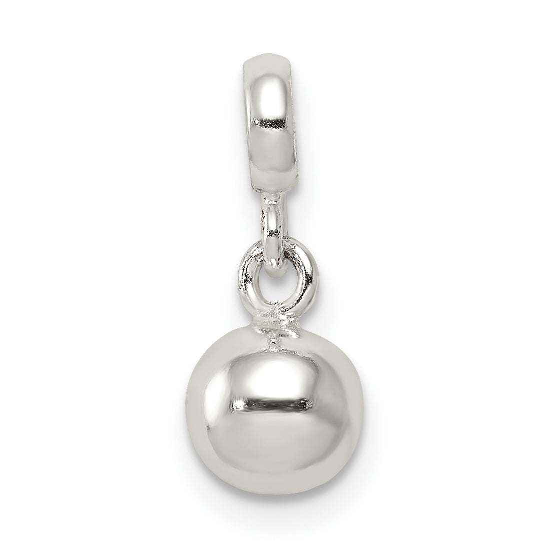 Sterlingsilber Klein Poliert Perle Enhancer