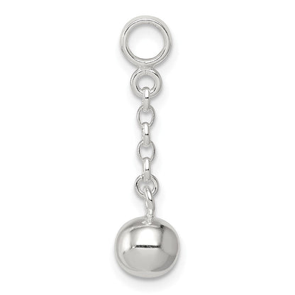 Sterlingsilber Poliert Perle 1/2 Zoll Hängend Enhancer