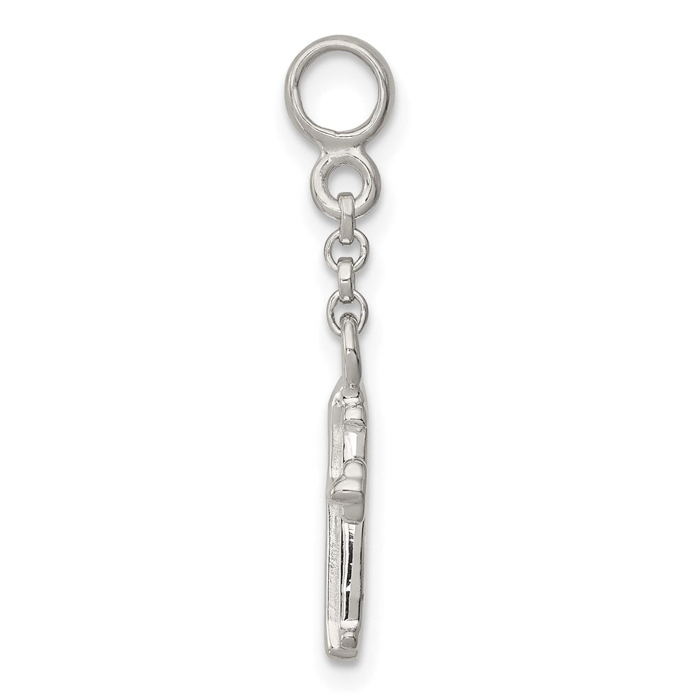 Sterlingsilber Kreuz 1/2 Zoll Hängend Enhancer