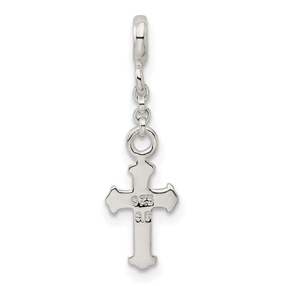 Sterlingsilber Kreuz 1/2 Zoll Hängend Enhancer