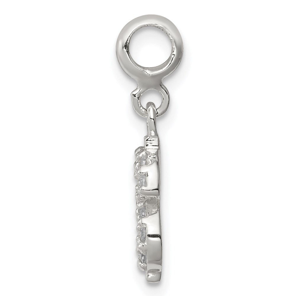 Sterlingsilber Zirkonia Dollar Zeichen Enhancer