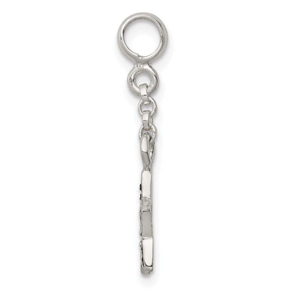 Sterlingsilber Emailliert Stern 1/2 Zoll Hängend Enhancer
