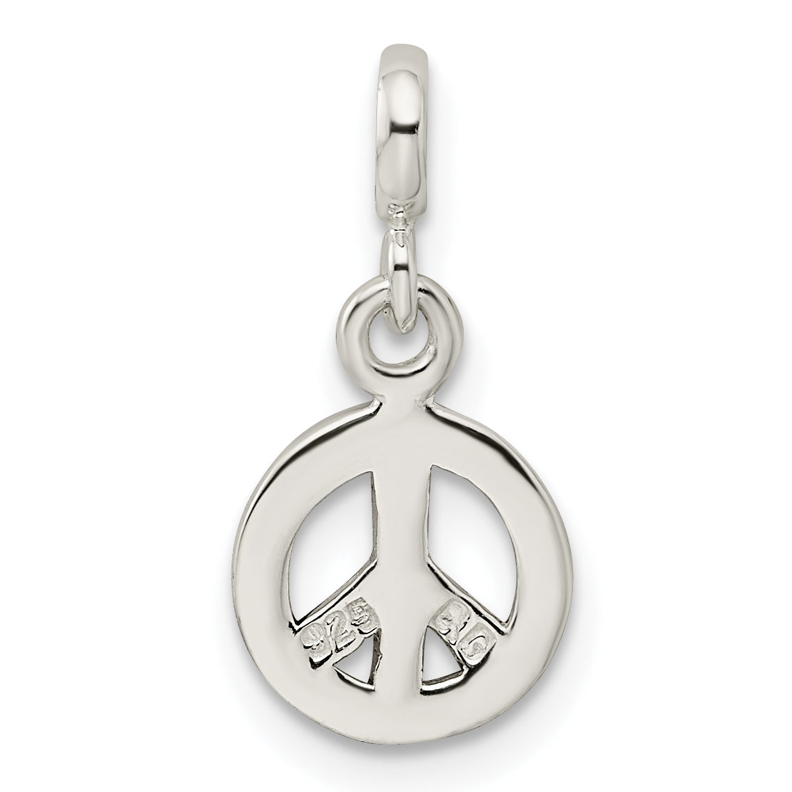 Sterlingsilber Emailliert Frieden Symbol Enhancer