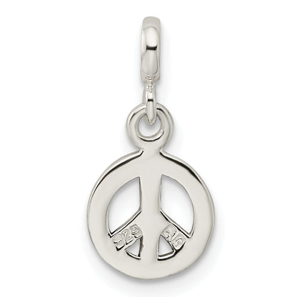 Sterlingsilber Emailliert Frieden Symbol Enhancer