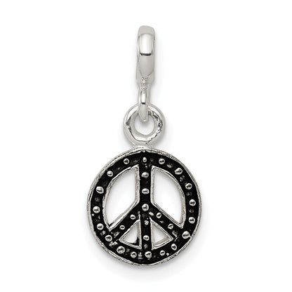 Sterlingsilber Emailliert Frieden Symbol Enhancer